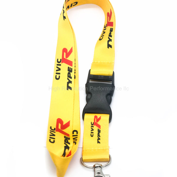 Civic Type R Lanyard Keychain Yellow – High Revolution Performance llc