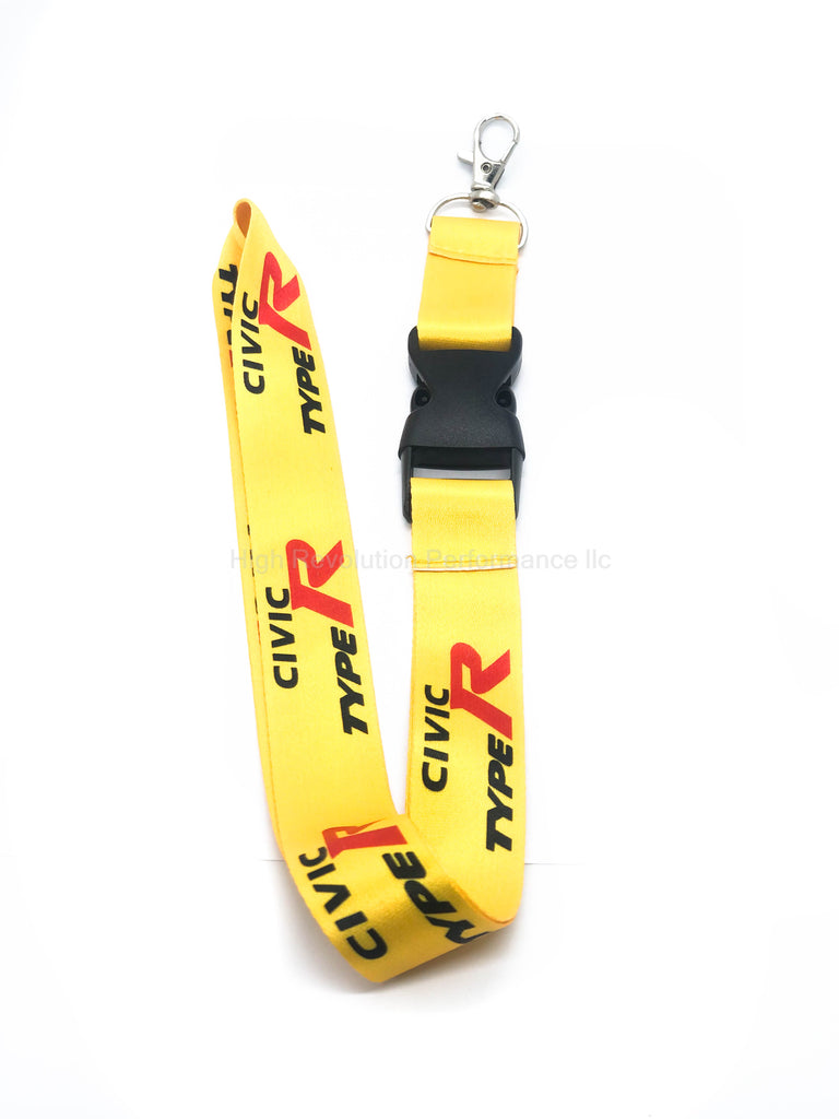 Civic Type R Lanyard Keychain Yellow – High Revolution Performance llc