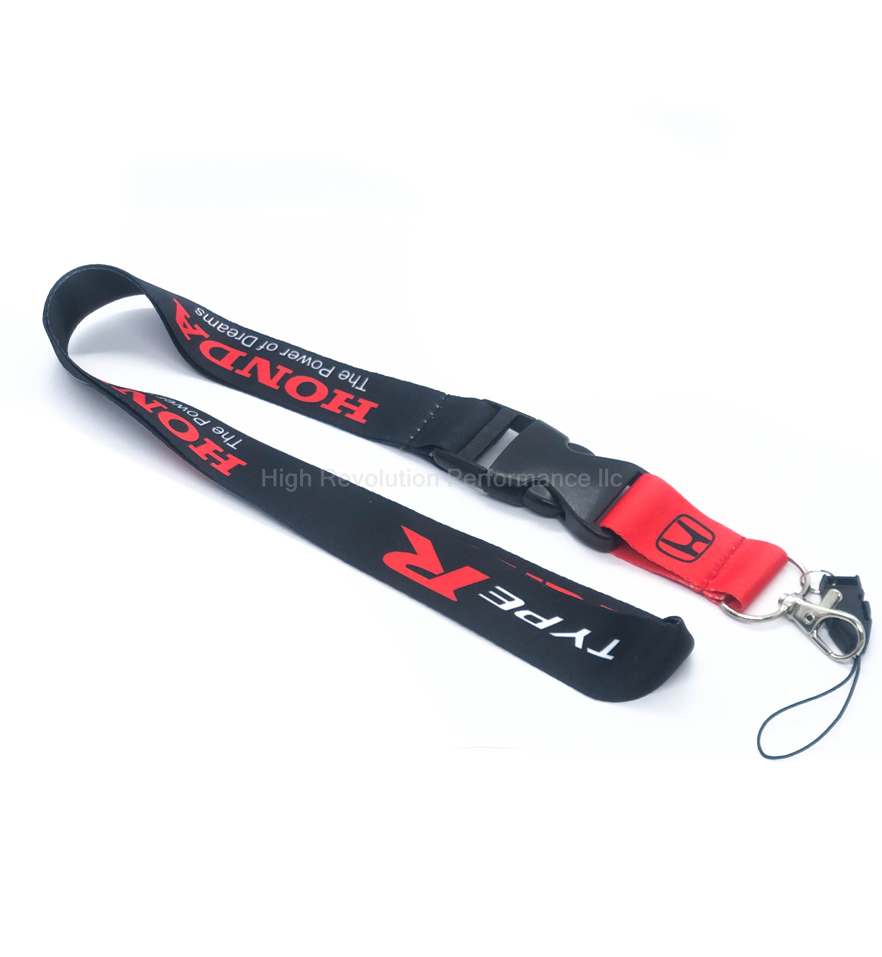 Honda Type R Lanyard Keychain Black/Red – High Revolution Performance llc