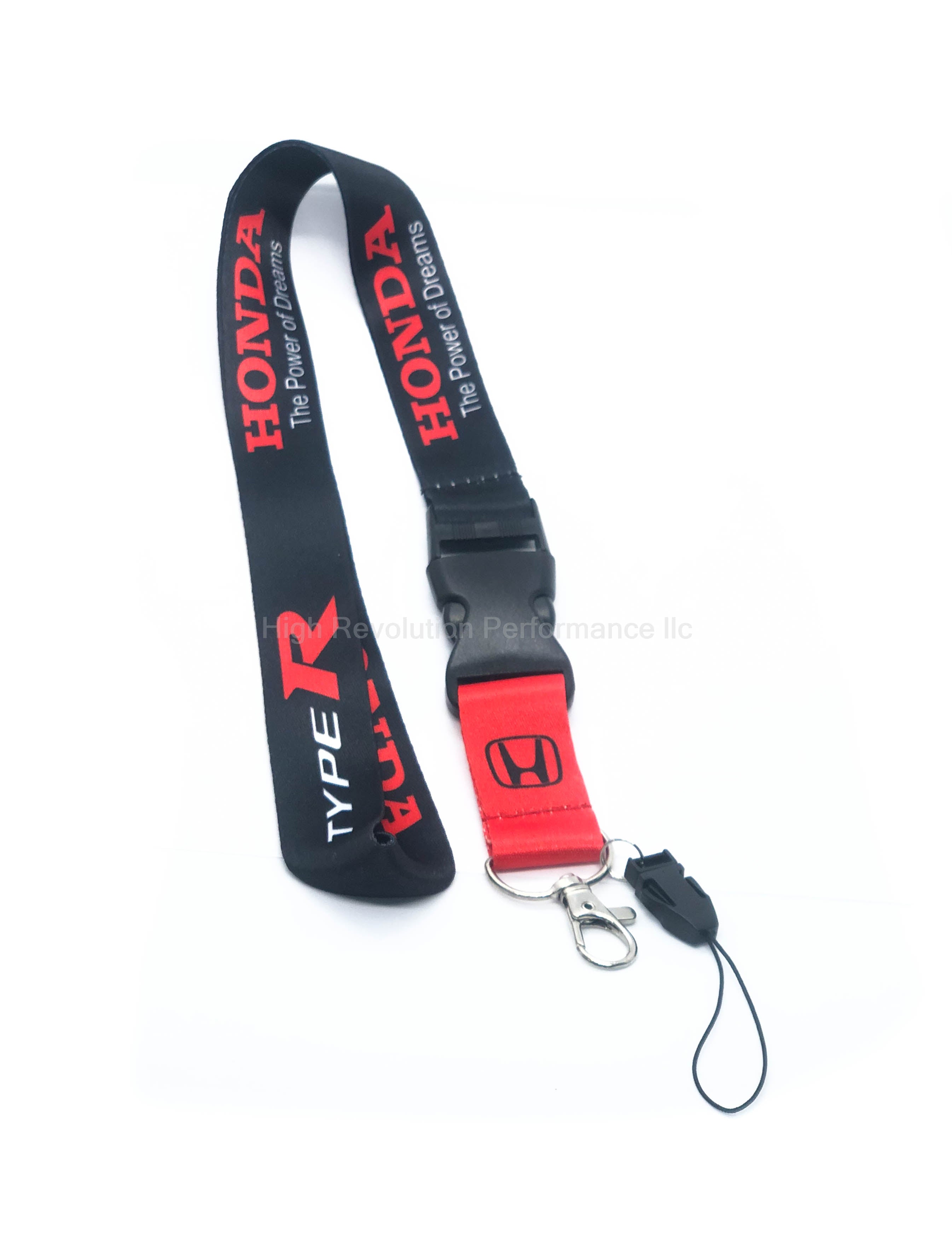Honda Type R Lanyard Keychain Black/Red – High Revolution Performance llc