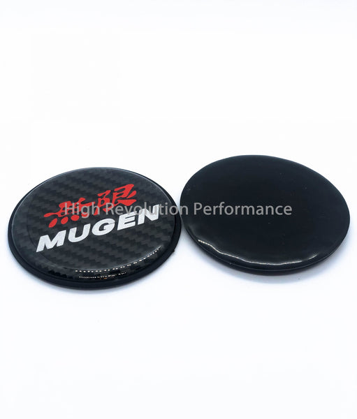 MUGEN Carbon Fiber Style Car Cup Holder Pad
